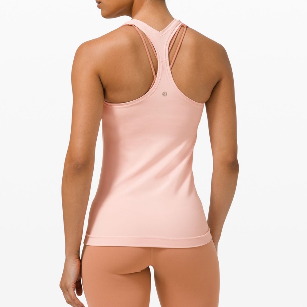 Lululemon nulu tank in light maroon (shown in picture 2)